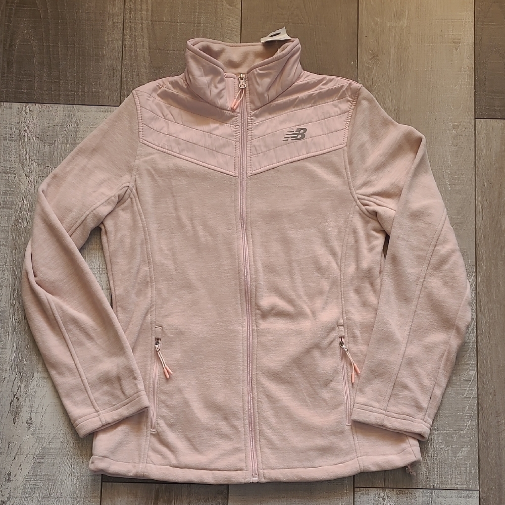 New Balance Women's Pink Fleece Jacket - Size M